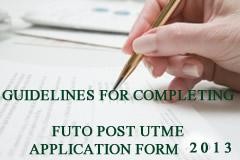 Updated: FUTO Post UTME Application 2013/2014 Officially Begins